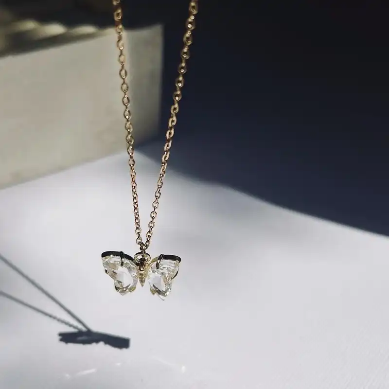 نیم ست زنانه مدل پروانه کریستالی