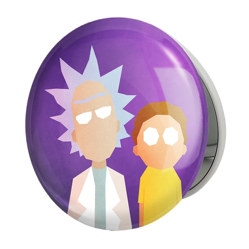آینه جیبی خندالو طرح انیمیشن ریک و مورتی Rick and Mort مدل تاشو کد 26401 
