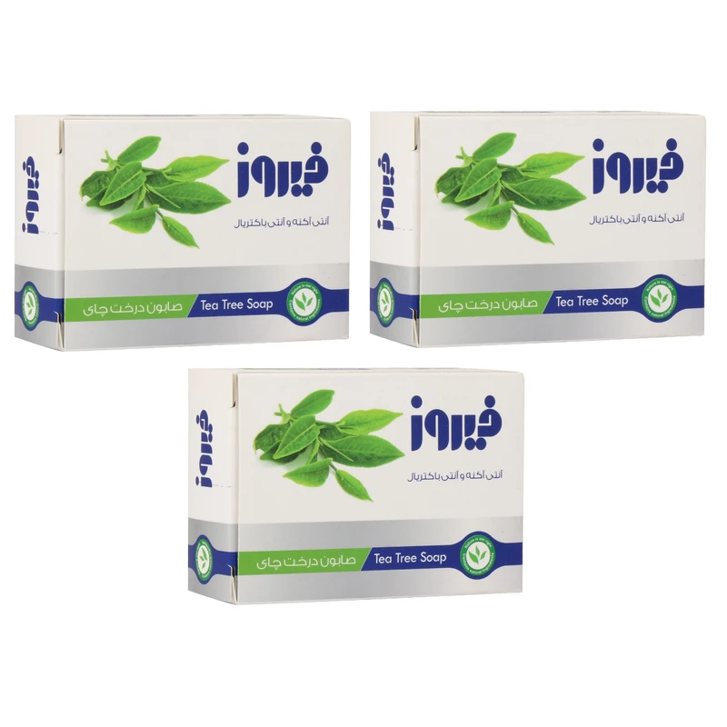 صابون شستشو فیروز مدل تی تری وزن 120 گرم بسته 3 عددی