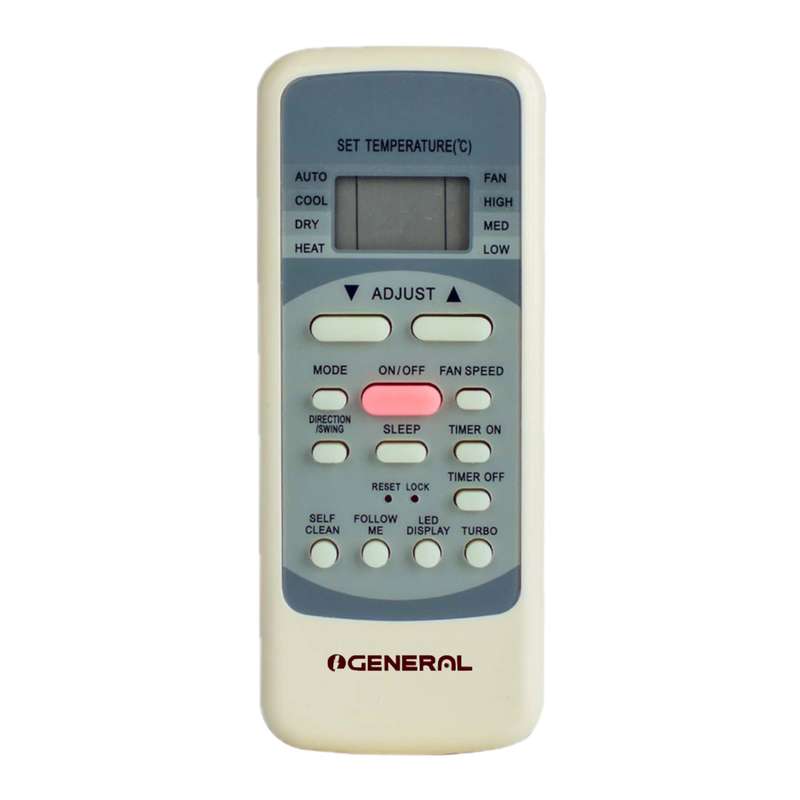ریموت کنترل کولر گازی اُجنرال مدل R51M/E