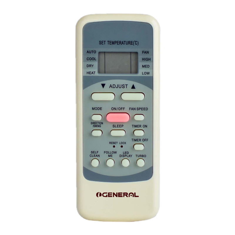 ریموت کنترل کولر گازی اُجنرال مدل R51M/E