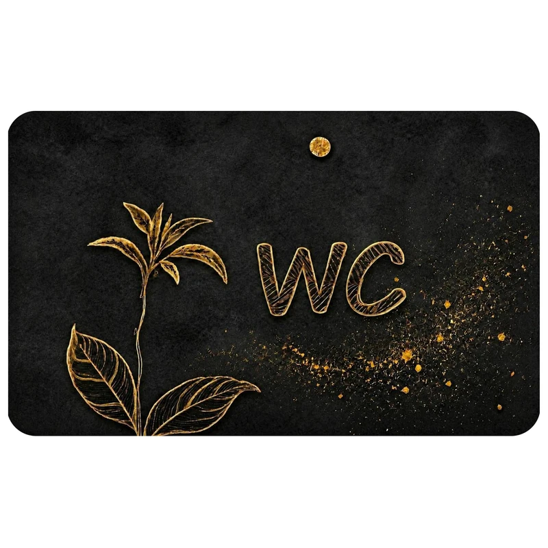 پادری مدل سرویس WC طرح گل 410m4 سایز 76x46 سانتی‌متر مناسب برای فضای داخلی