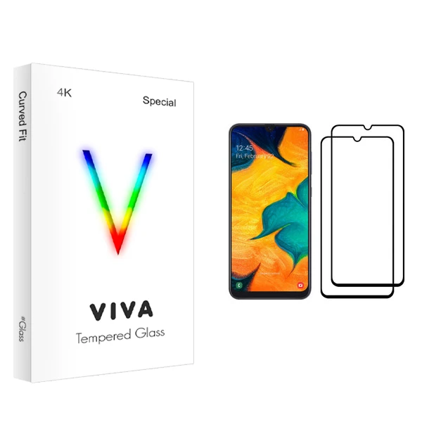 محافظ صفحه نمایش ویوا مدل 4K مناسب برای گوشی موبایل سامسونگ Galaxy A30 بسته دو عددی