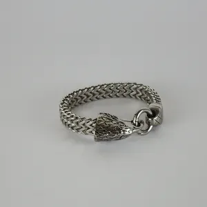 دستبند مردانه مدل سر عقاب