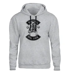 هودی مردانه مدل بسکتبال کد B509 رنگ طوسی