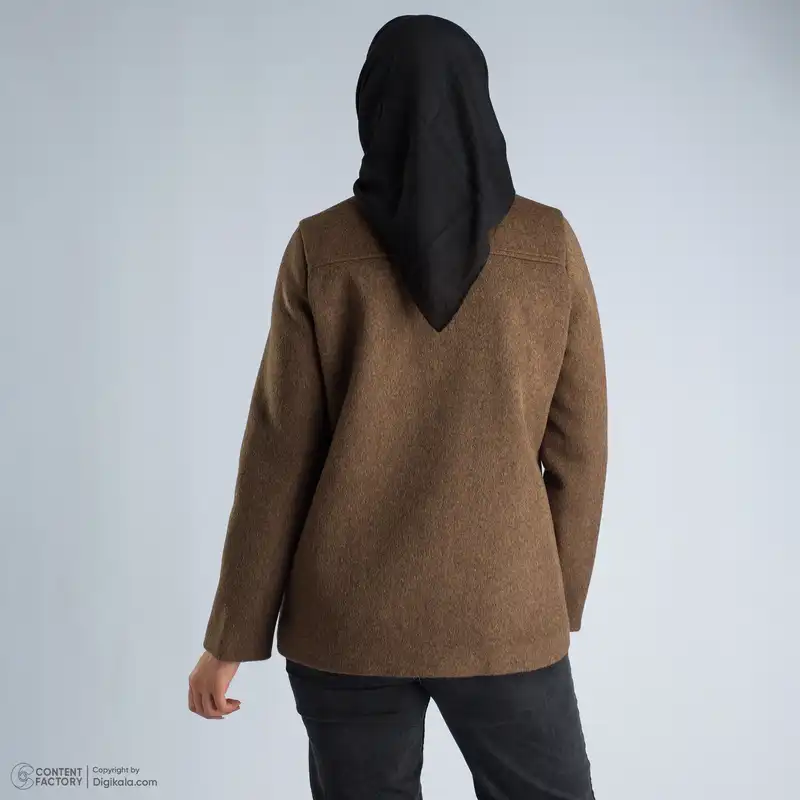 پالتو زنانه گردیه مدل 330108 رنگ قهوه ای