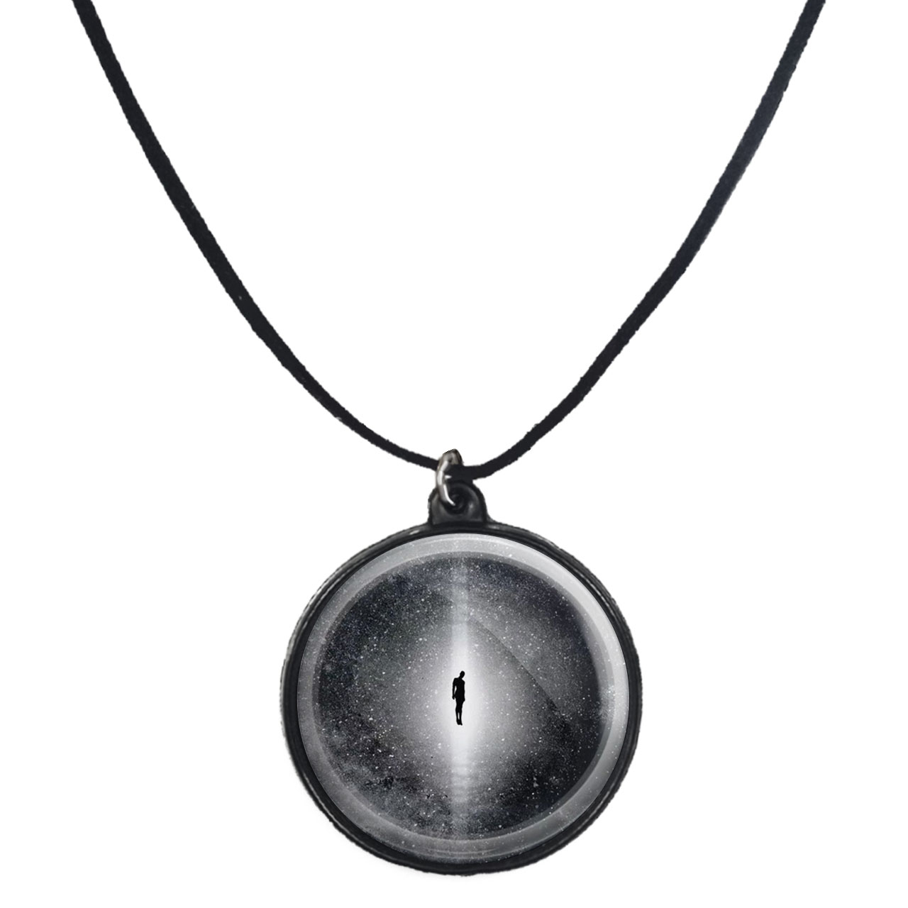 گردنبند پرمانه طرح کهکشان کد pmb.23947 مدل دو طرفه