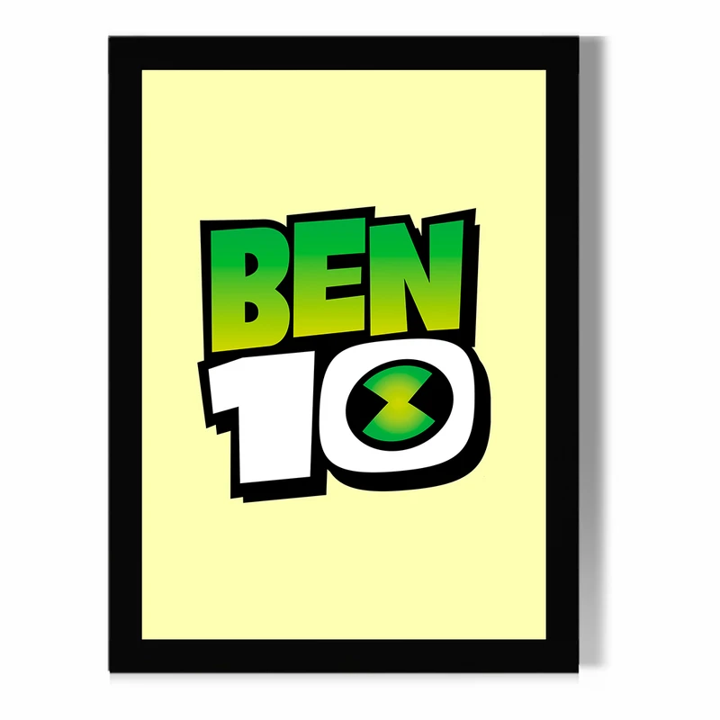تابلو مدل دیواری طرح لوگو انیمیش بن تن | Ben 10 کد FD094