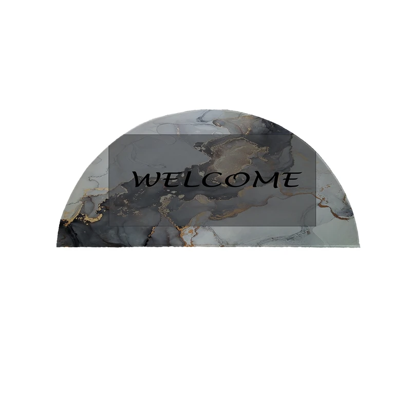پادری مدل نیم دایره طرح Welcome کد 8710 سایز 90×45 سانتی متر