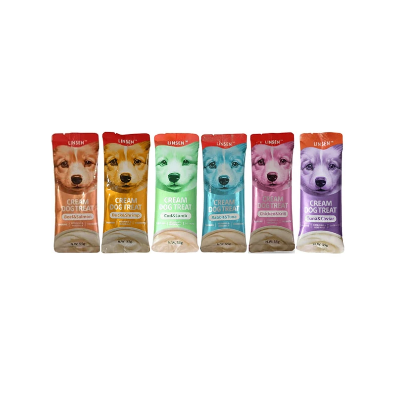 بستنی سگ یو اس پت مدل Linsen Cream Dog با طعم میکس بسته 6 عددی