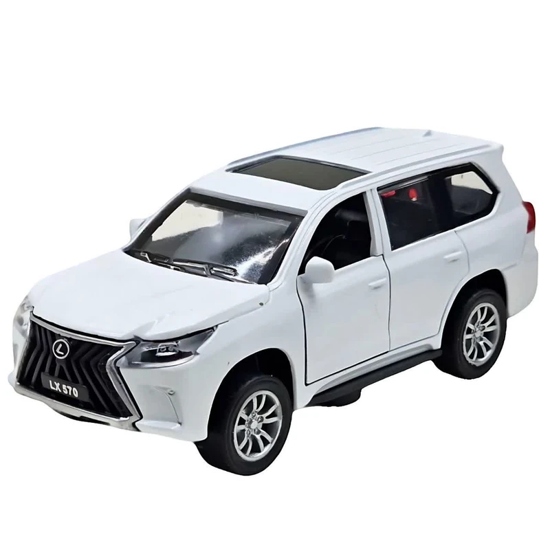 ماشین بازی ناب سل مدل لکسوس فلزی موزیکال چراغدار عقب کش کد LEXUS LX570