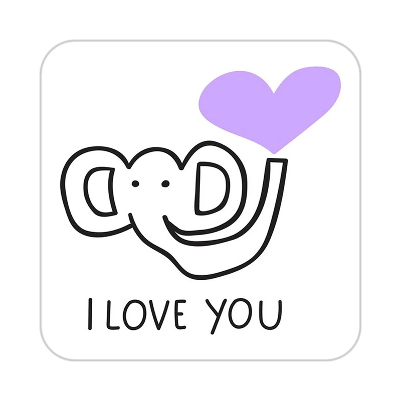 زیر لیوانی کاکتی طرح عاشقانه مدل mp38726