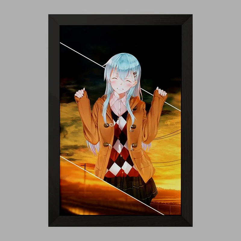 تابلو خندالو مدل دختر انیمه ای  کد 18038