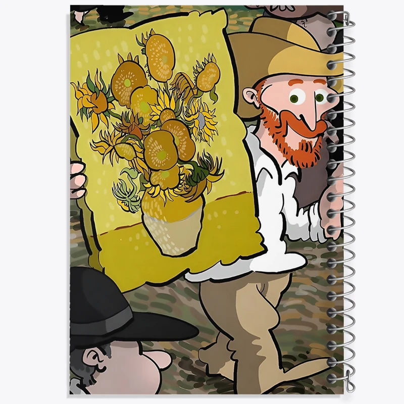 دفتر نقاشی 50 برگ خندالو طرح ونسان ونگوگ کد F5075