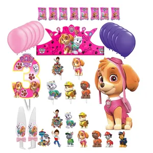 مجموعه 38 عددی دکور تم تولد مدل سگهای نگهبان طرح اسکای کد 03