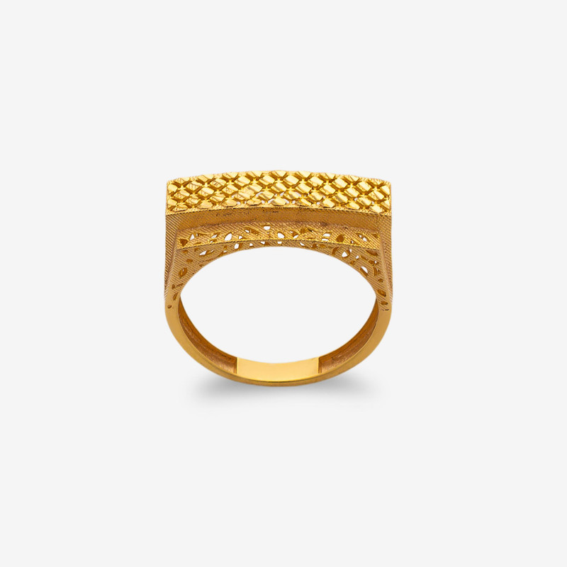 انگشتر طلا 18 عیار زنانه طلای صداقت مدل AN-VF1 سایز 56