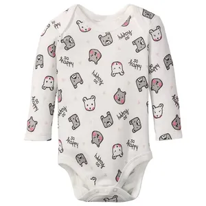 بادی آستین بلند نوزادی لوپیلو مدل 14114-2