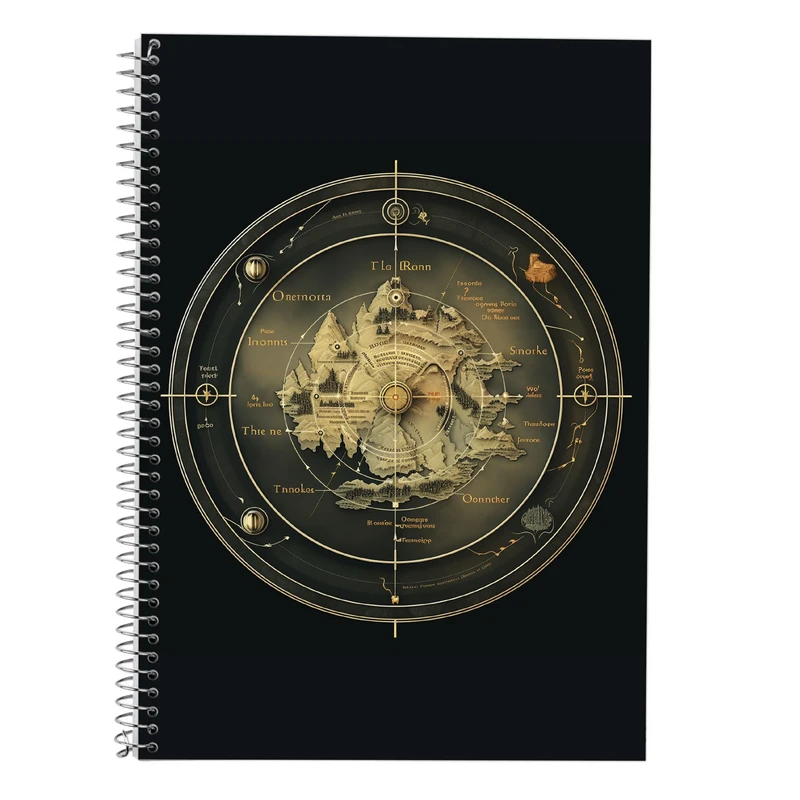 دفتر لغت 50 برگ مدوپد طرح ارباب حلقه ها The Lord of the Rings کد DF3044