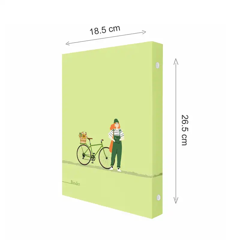 دفتر کلاسوری 100 برگ پدیده نقش مدل 6 حلقه طرح آنشرلی