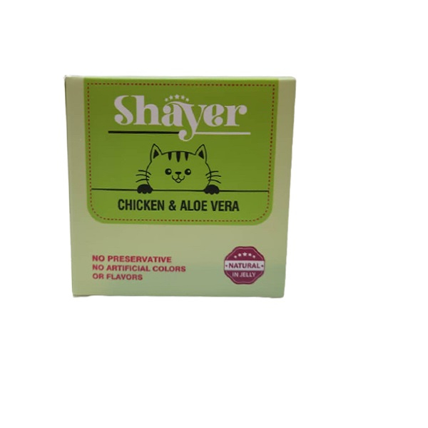 کنسرو کیتن نچرال شایر مدل Chicken&aloevera وزن 90 گرم