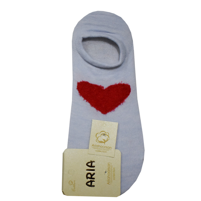 جوراب دخترانه طرح قلب مدل An 236