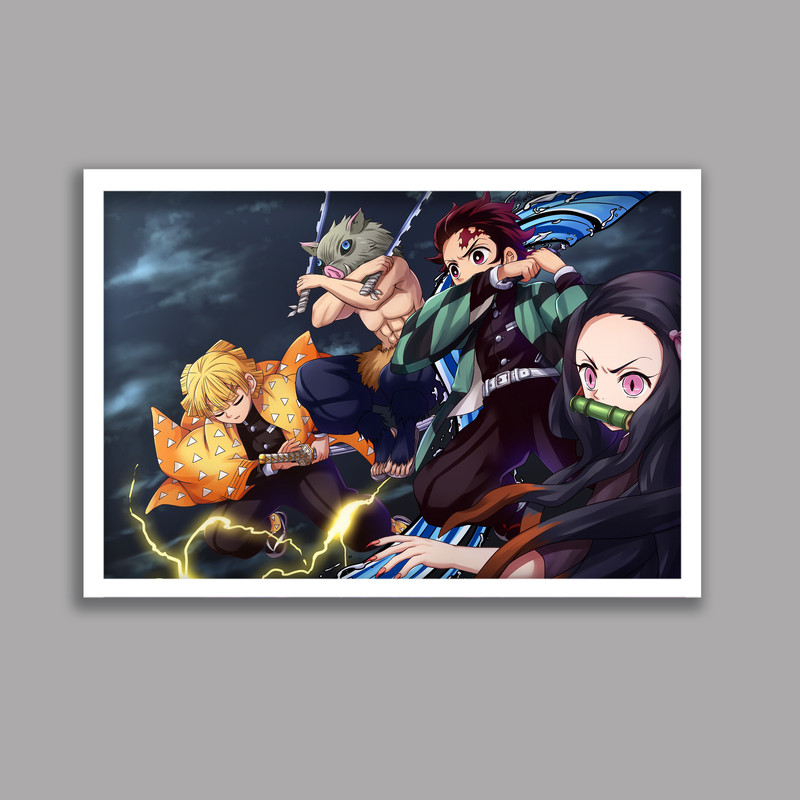 تابلو مدل انیمه شیطان کش Demon Slayer کد LA-G10440