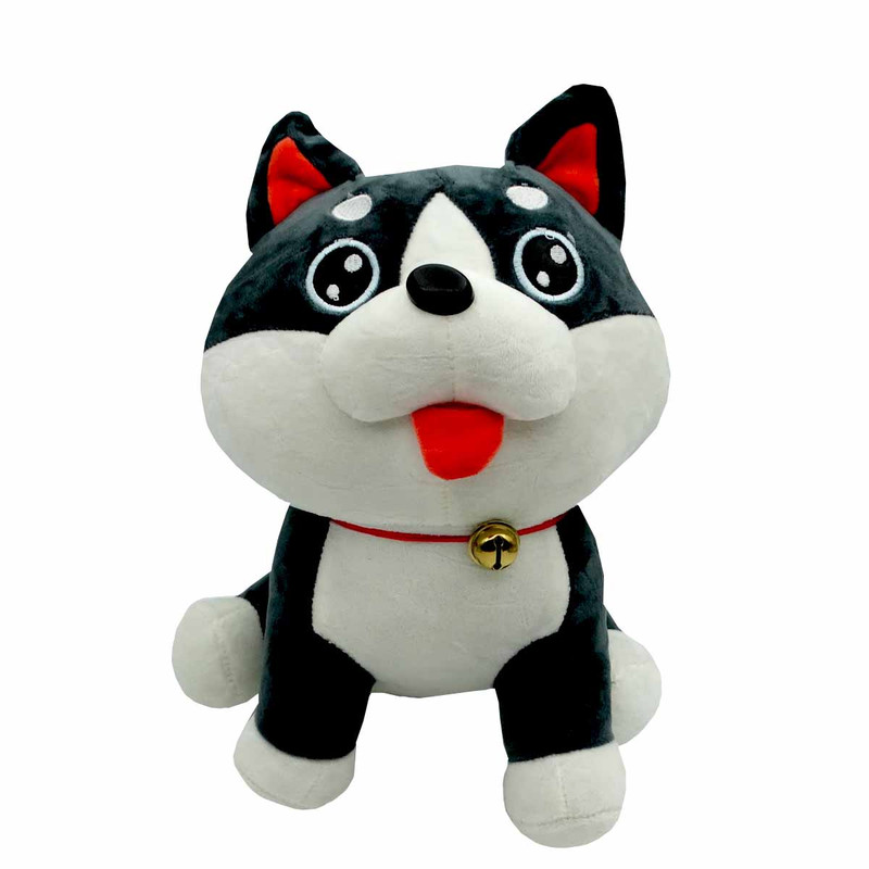 عروسک مدل سگ زنگوله دار زبان دراز کد A22 ارتفاع 40 سانتی متر