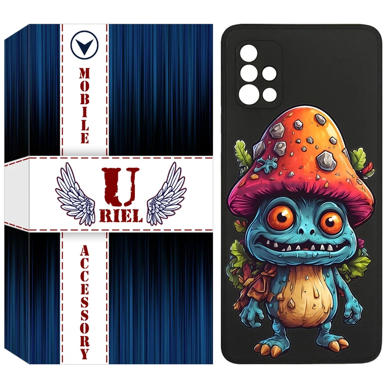 کاور یوریل قاب مدل KSH کد 47 طرح قارچ مناسب برای گوشی موبایل سامسونگ Galaxy A51
