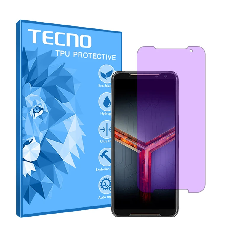 محافظ صفحه نمایش فیلتر بنفش تکنو مدل Eye Care مناسب برای گوشی موبایل ایسوس ROG Phone II ZS660KL