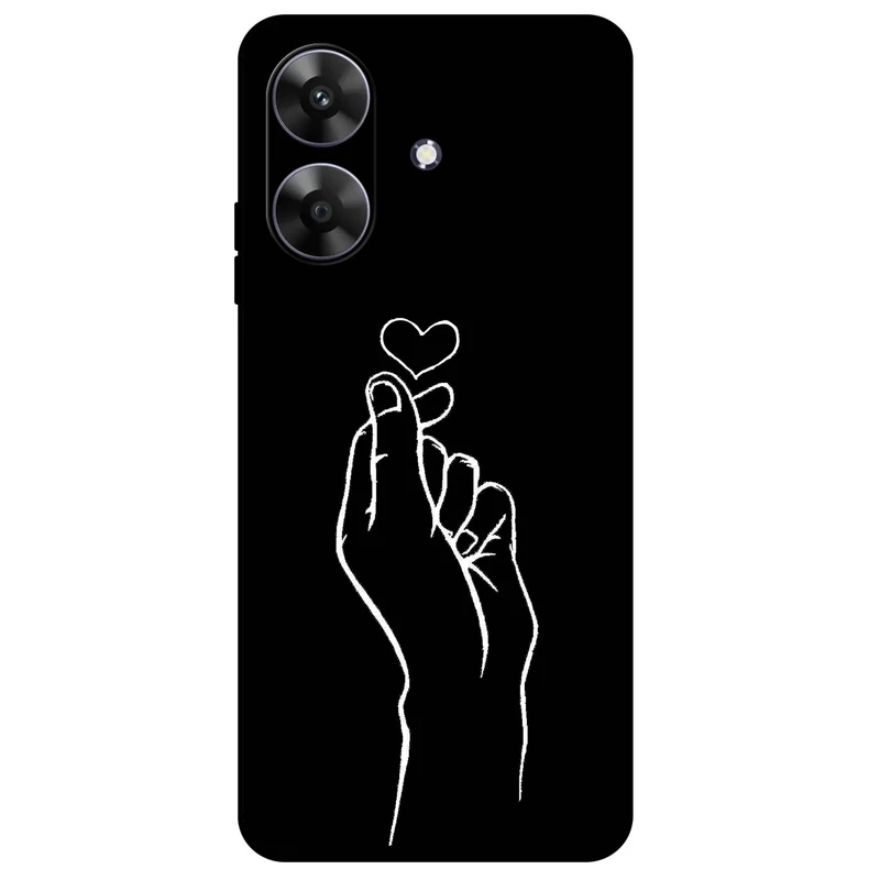 کاور مگافون طرح قلب مدل 7769 مناسب برای گوشی موبایل ریلمی Note 60 / Note 60X