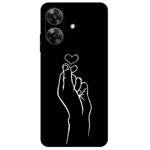 Megafone Heart 7769 Cover For Realme Note 60 / Note 60X