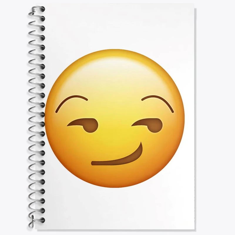 دفتر لغت 50 برگ خندالو مدل ایموجی کد 24655