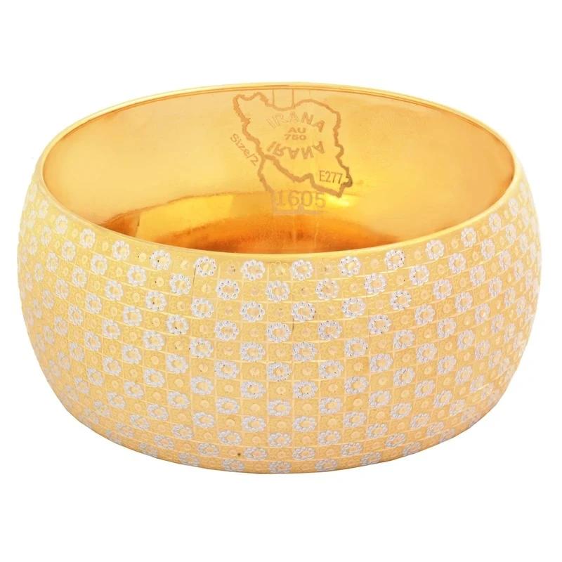 تک‌پوش طلا 18 عیار زنانه طلای مستجابی مدل  ایرانا 277 کد 1605 سایز 3