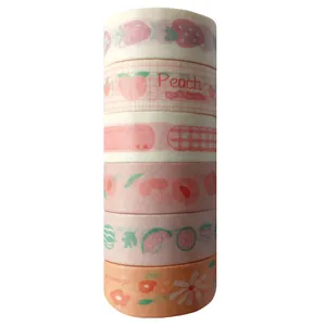 چسب نواری مدل واشی کد 33D عرض 1.5 سانتی متر مجموعه 6 عددی