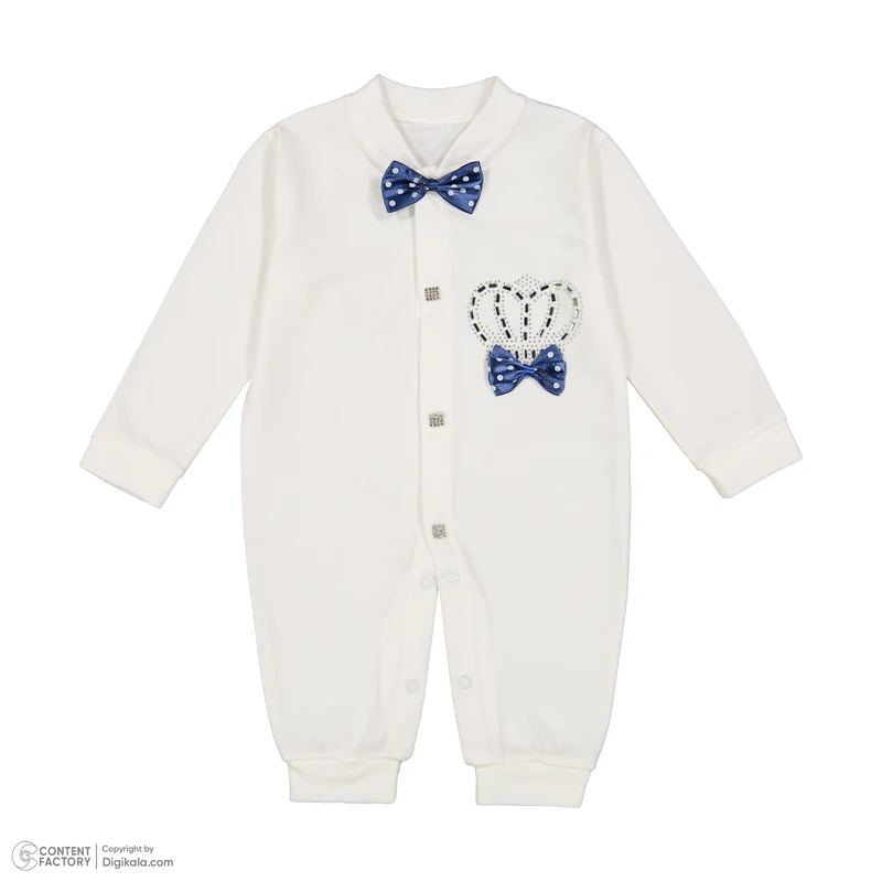 عکس شماره 6 : ست 3 تکه لباس نوزادی مدل تاج دریا