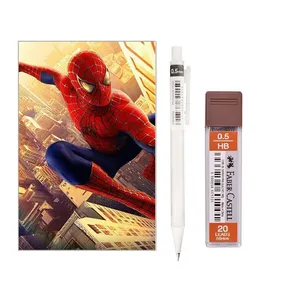 نوک مداد نوکی 0.5 میلی متری فابر کاستل مدل پاییز 3 به همراه دفتر و نوک مدادی