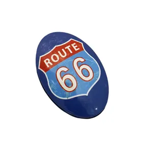 جعبه دکوری مدل قوطی فلزی طرح Route 66 کد5