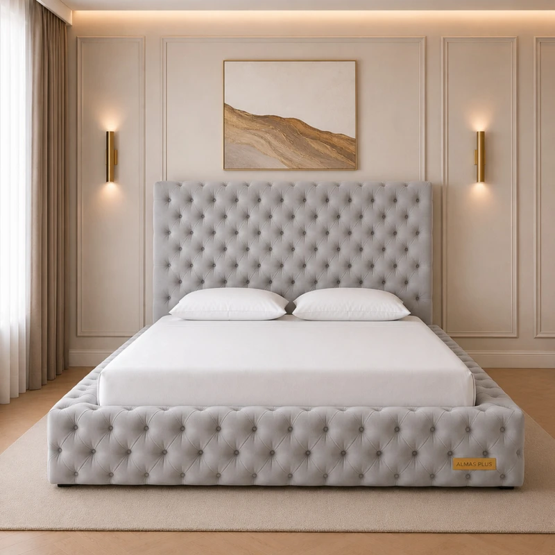 تخت خواب دونفره مدل ماهلی سایز 160×200 سانتی متر