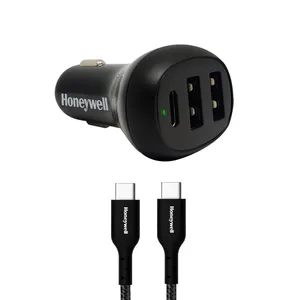 شارژر فندکی هانیول مدل HC000011 به همراه کابل تبدیل USB-C