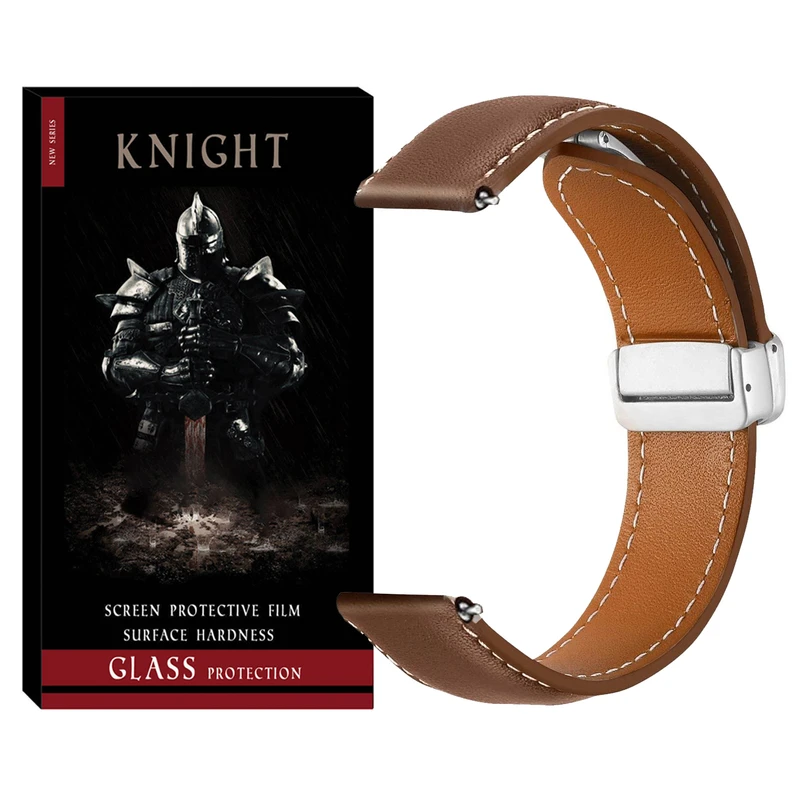 بند نایت مدل Magnet Leather TW مناسب برای ساعت هوشمند آمیزفیت GTR 2 / GTR 2e / Stratos / Pop 3R