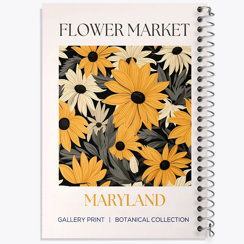 دفتر مشق 50 برگ خندالو طرح گل گلی کد N5333