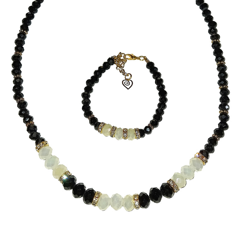 نیم ست زنانه مدل کریستالی کد yh27