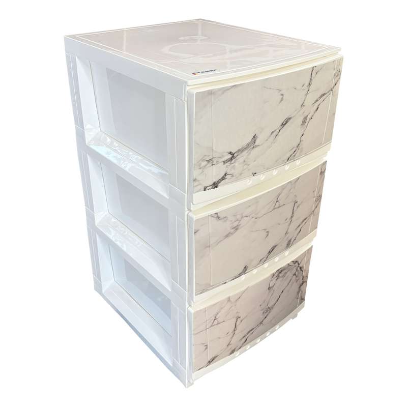 فایل کشویی مدل 3 کشو طرح سنگ مارینا T312