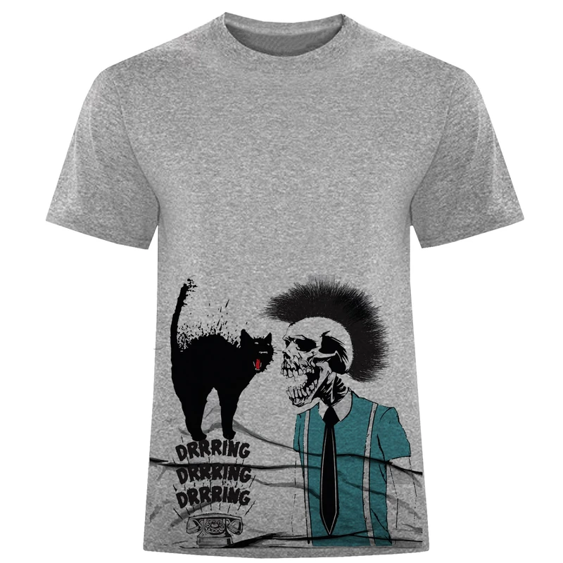 تی شرت آستین کوتاه مردانه مدل جمجمه F1055