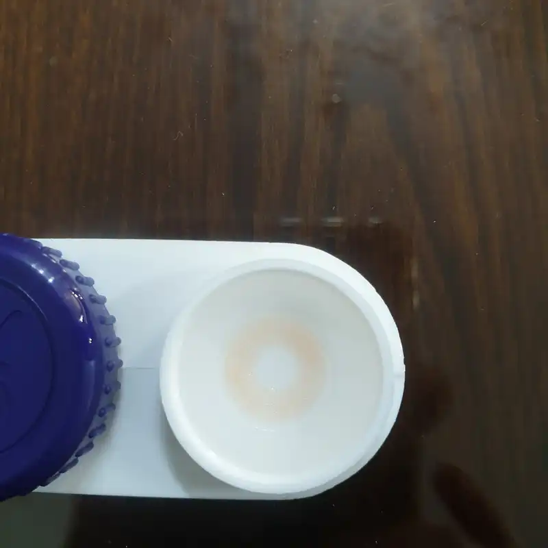 لنز چشم فلش مدل الیکسور رنگ عسلی خاکی