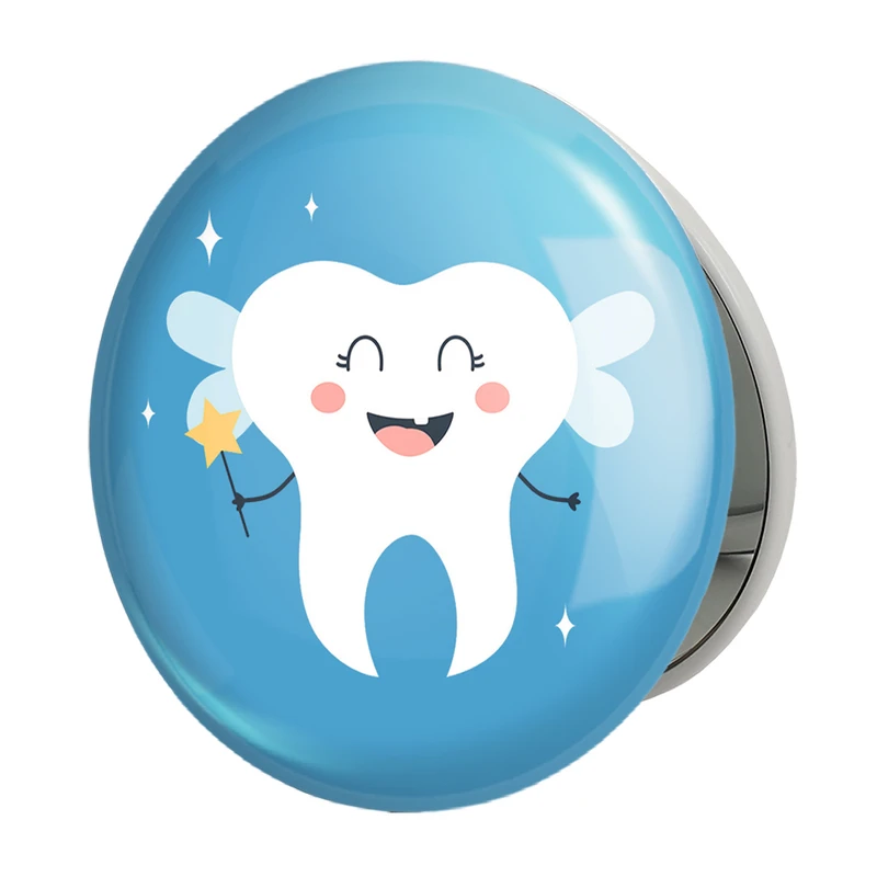 آینه جیبی خندالو طرح جشن دندونی پسرونه مدل تاشو کد 10942 