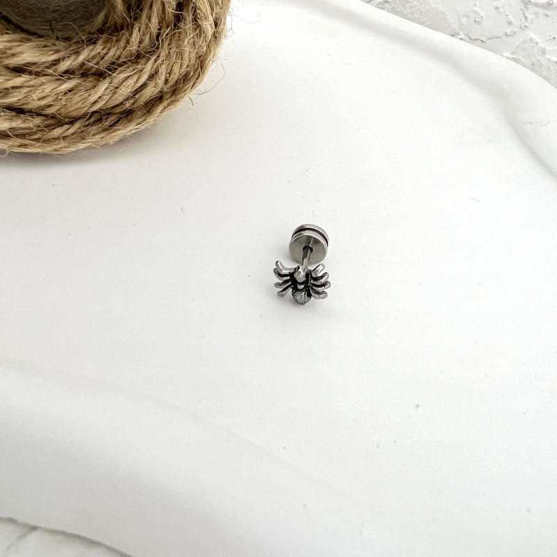 پیرسینگ گوش زنانه مدل عنکبوت کد P4784 پیرسینگ گوش زنانه مدل عنکبوت کد P4784