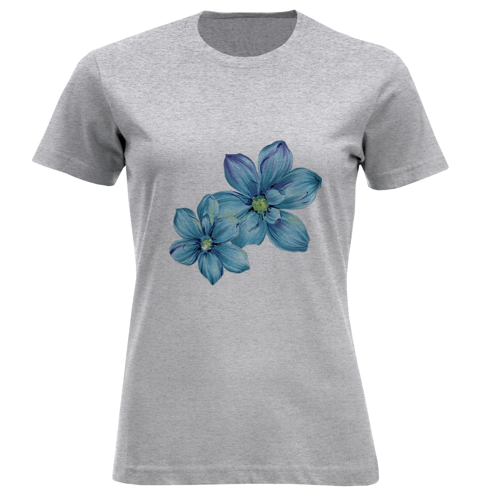 تی شرت آستین کوتاه زنانه مدل گل D869