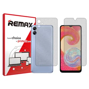 Remix matte screenprotector HyMTT model suitable for Samsung Galaxy M04 mobile phones along with the back of the phone