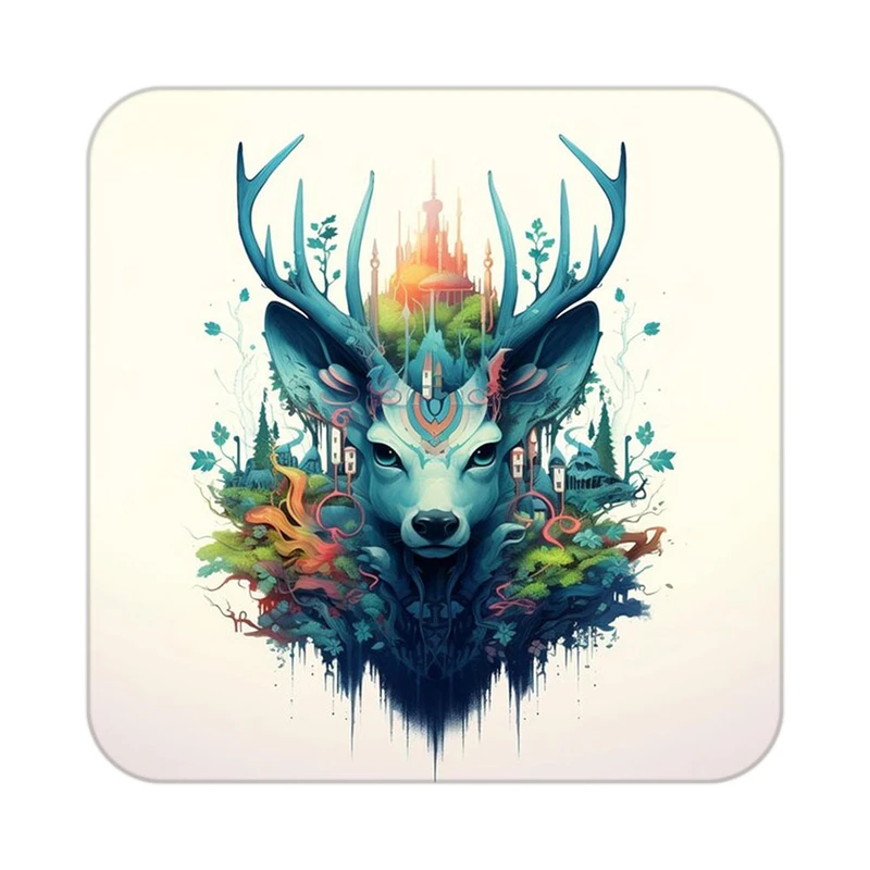 زیر لیوانی کاکتی طرح حیوانات رنگی مدل mp25451